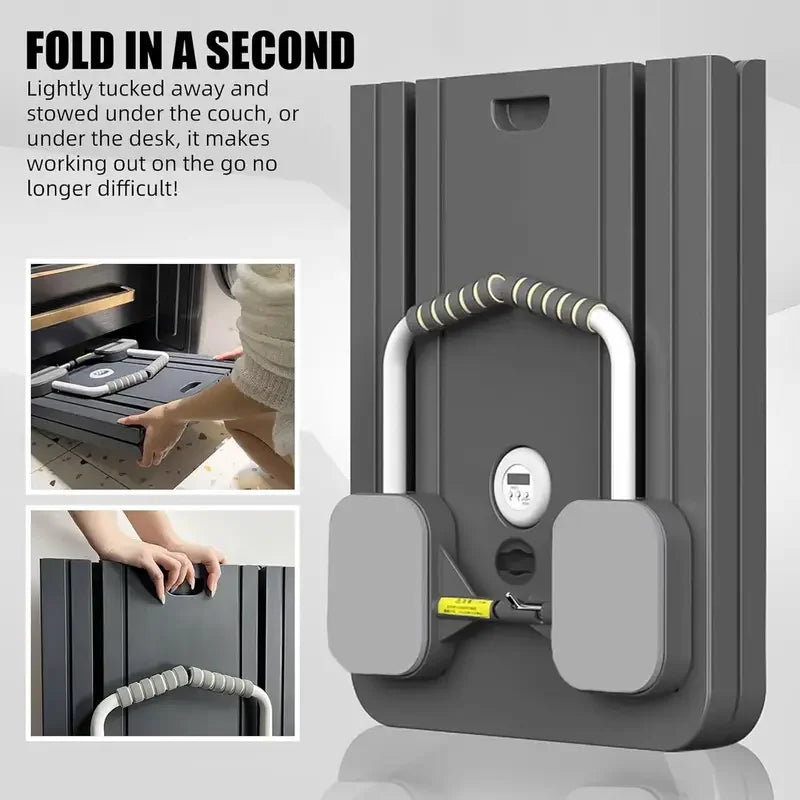 Multi-Functional Foldable Pilates Board Pilates Equipment Safe Home Gym Equipment Abdominal Board with Resistance Bands