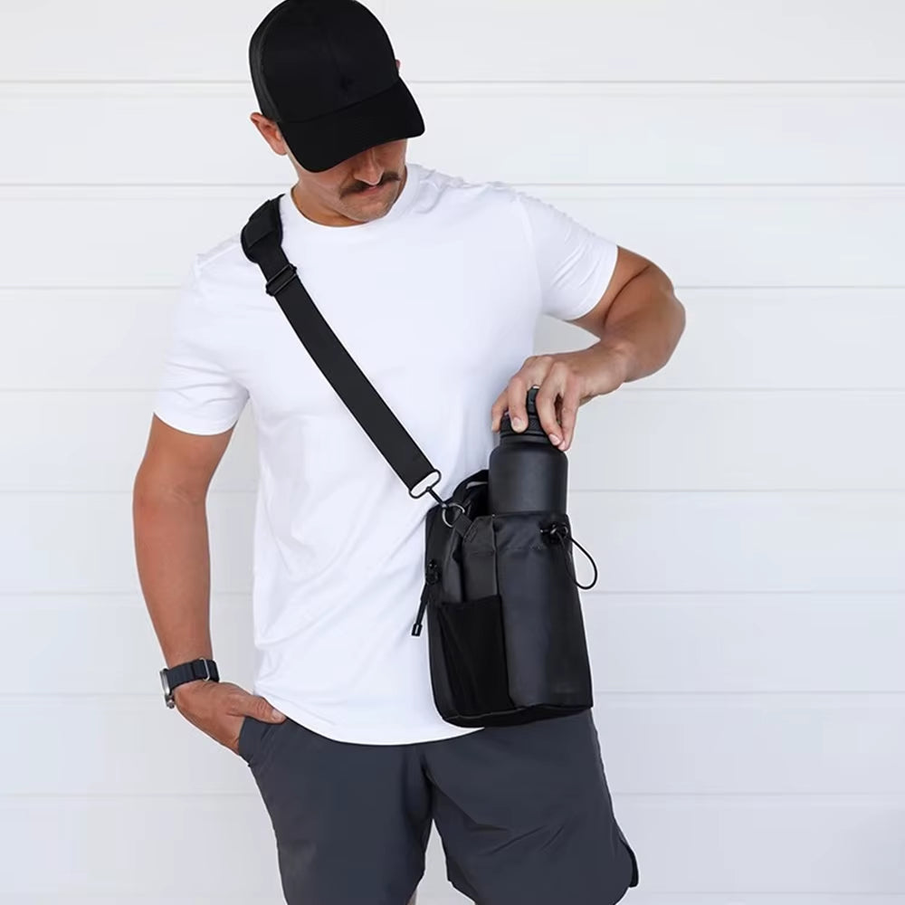 Magnetic Water Bottle Bag Magnetic Fitness Gym Specific Water Cup Holder Magnetic Portable Water Bottle Bag for Sports