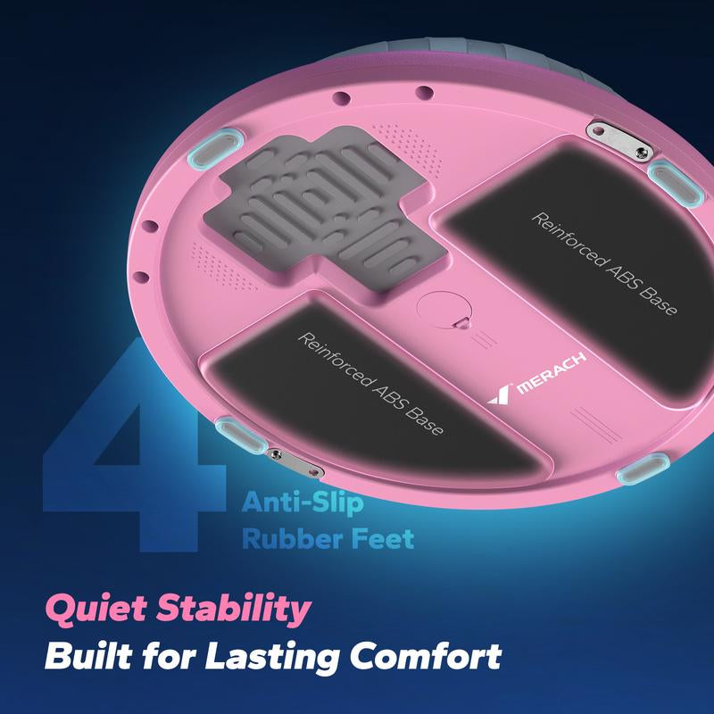 MERACH Half Exercise Balls Trainer Balance Ball Trainer 2-In-1 Yoga Ball with Resistance Bands & Game Mode Core Stability & Full-Body Home Fitness